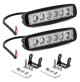 18W LED Boat - DC9-32V - Black casing spreader light - Emmitt Color: Dual color / Red & White- WK-DU18BRW - AZLED